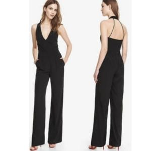 Express Black Halter Jumpsuit
